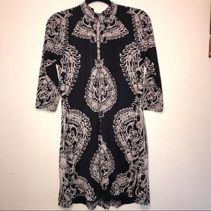 Free People NWT Damask Print Night Combo Mini Dress XS